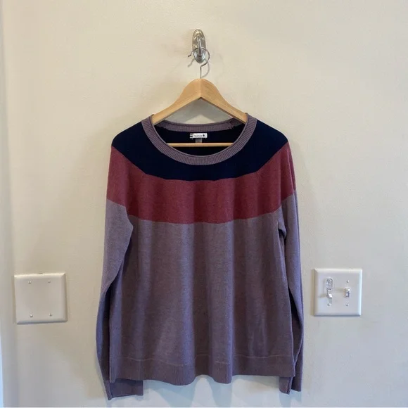 Smartwool Edgewood Colorblock Crew Sweater women’s XL - Picture 1 of 11